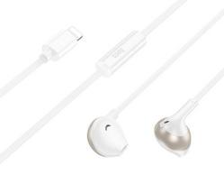 Laidinės ausinės Hoco  M115 Sagacious universal earphones with microphone iP White