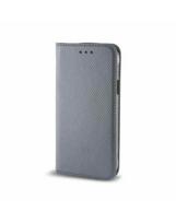 HQ Smart Magnet Book Case for Samsung Galaxy G388 Xcover 3 Steel
