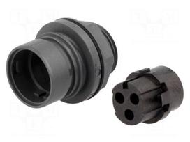 Connector: circular | socket | female | PIN: 3 | 16A | 277V | w/o contacts