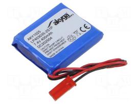 Re-battery: Li-Po | 7.4V | 400mAh | cables,JST SYP-02T-1 socket