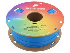 Filament: PLA | 1.75mm | translucent cyan | 190÷230°C | 1kg