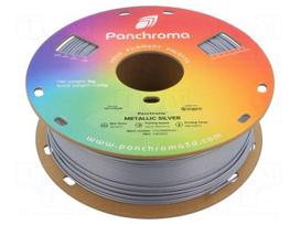 Filament: PLA | 1.75mm | metallic silver | 190÷230°C | 1kg | Panchroma™