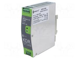 Power supply: switching | 75W | for DIN rail mounting | OUT: 1 | KDR