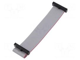 Ribbon cable with IDC connectors | IDC socket,both sides | 30AWG