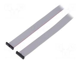Ribbon cable with IDC connectors | IDC socket,both sides | 30AWG