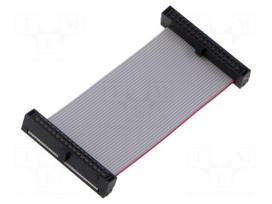 Ribbon cable with IDC connectors | IDC socket,both sides | 30AWG