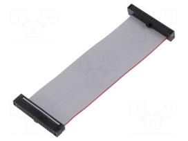 Ribbon cable with IDC connectors | IDC socket,both sides | 30AWG