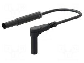 Test lead | 19A | banana plug 4mm,angular banana plug 4mm | Len: 1m