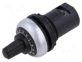 Potentiometer | 22mm | Ø22mm | IP66 | Potentiometer: single turn | 10kΩ