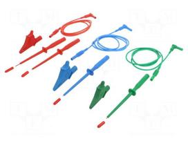 Test leads | banana plug 4mm,angular banana plug 4mm | 1.4m
