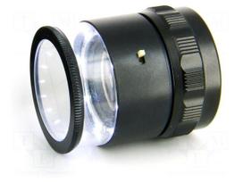 Desk magnifier | Mag: x10 | Lens: Ø30mm