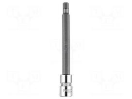 Socket: hex key-bit | HEX 5mm | 1/4" | Socket bit length: 87mm | long