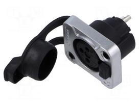 Connector: XLR | socket | female | Z Series | 16A | 50V | PIN: 3 | IP65