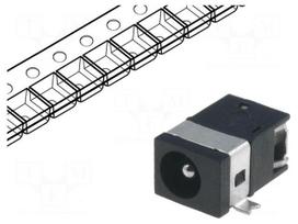 Connector: DC supply | socket | male | 1A | horizontal | SMT | tape | MINI