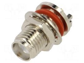 Connector: SMA | socket | female | card edge | horizontal | SMT | PTFE