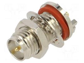 Connector: RP-SMA | socket | male | card edge | horizontal | SMT | PTFE