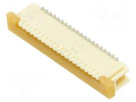 Connector: FFC/FPC | SMT | 125V | 1A | Easy-On | PIN: 20 | Mat: polyamide