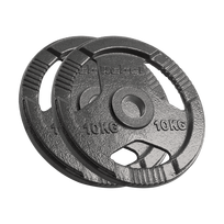 Sporto ir aktyvaus poilsio // Sporto prekės ir įranga // Obciążenie żeliwne olimpijskie zestaw 2x10kg, otwór 51mm, talerz z uchwytami, REBEL ACTIVE