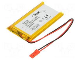 Re-battery: Li-Po | 3.7V | 1500mAh | cables,JST SYP-02T-1 socket