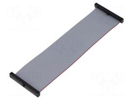 Ribbon cable with IDC connectors | IDC socket,both sides | 127mm