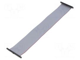 Ribbon cable with IDC connectors | IDC socket,both sides | 30AWG