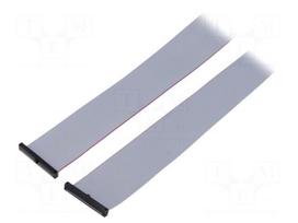 Ribbon cable with IDC connectors | IDC socket,both sides | 30AWG