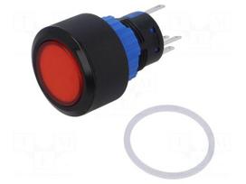 Switch: push-button | Pos: 2 | SPDT | 0.5A/220VAC | 1A/24VDC | ON-ON