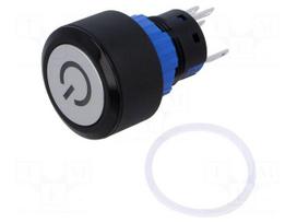 Switch: push-button | Pos: 2 | SPDT | 0.5A/220VAC | 1A/24VDC | ON-ON
