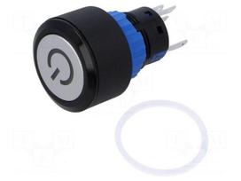 Switch: push-button | Pos: 2 | SPDT | 0.5A/220VAC | 1A/24VDC | ON-ON