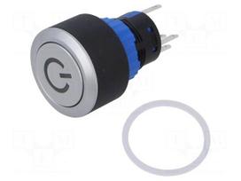 Switch: push-button | Pos: 2 | SPDT | 0.5A/220VAC | 1A/24VDC | ON-(ON)