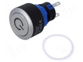Switch: push-button | Pos: 2 | SPDT | 0.5A/220VAC | 1A/24VDC | ON-ON