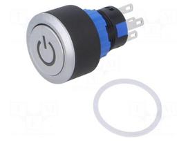 Switch: push-button | Pos: 2 | SPDT | 0.5A/220VAC | 1A/24VDC | ON-ON