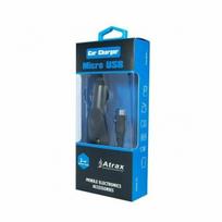 ATX Platinum Premium Car Charger 12 / 24V / 1A + Micro USB cable Black (Blue Blister)