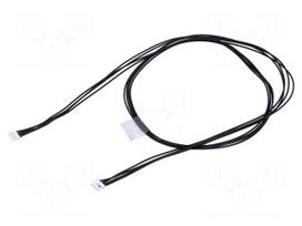Cable | female-female | PIN: 4 | 0.6m | 1A | 125V | tinned | 28AWG | 4x28AWG