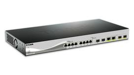 D-Link DXS-1210-12TC/E network switch Managed L2 10G Ethernet (100/1000/10000) 1U Black, Silver