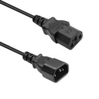 Qoltec Power extension cable IEC C13/C14 | 3x1.0mm² | 1.8m