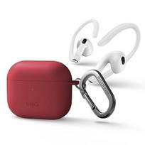 Nugarėlės dėklai UNIQ  Uniq Nexo case for AirPods 3 + Ear Hooks Silicone - red