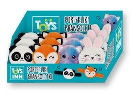 Žaidimų zona | PC | Konsolės | Priedai // Žaislai ir žaidimai vaikams // Pluszowy portfelik bransoletka mix 12szt display