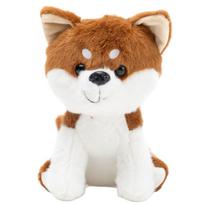 Žaidimų zona | PC | Konsolės | Priedai // Žaislai ir žaidimai vaikams // Pluszowa Maskotka Przytulanka Mały Piesek Shiba Inu Biało Brązowy 20cm