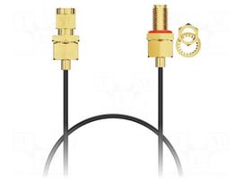 Cable | 0.304m | SMA male,SMA female | black | 0÷6GHz | 50Ω | IP69K