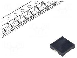 Sound transducer: piezo signaller | SMD | 4kHz | 5mA | H: 3mm | 1÷25VDC