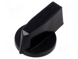 Knob | black | for 48x48mm front plate