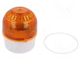 Signaller: lighting-sound | 110/230VAC | siren | red | Ø97.5x104mm