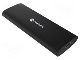 Hard discs housing: M.2 | USB 3.2 Gen 2 | aluminium | 38x105x12mm