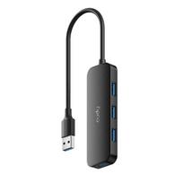 Maršrutizatoriai Cudy  UH40A PortMate USB-A to 4-Port USB 3.0 Hub 5Gbps Data Only Plastic Compact Black