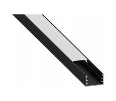 Įleidžiamas profilis LED juostelėms 1 m juodas/baltas
