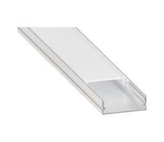 Įleidžiamas profilis LED juostoms 1 m sidabrinis/baltas