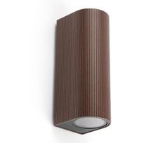 FARO 70329 - Lauko sieninis šviestuvas ESTELA 2xGU10/5W/230V IP65 rudos spalvos
