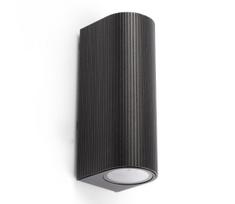 FARO 70327 - Lauko sieninis šviestuvas ESTELA 2xGU10/5W/230V IP65 juodas