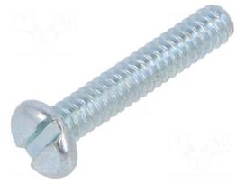 Screw | UNC 6-32 | UNC6-32x19.1 | Head: cheese head | slotted | steel